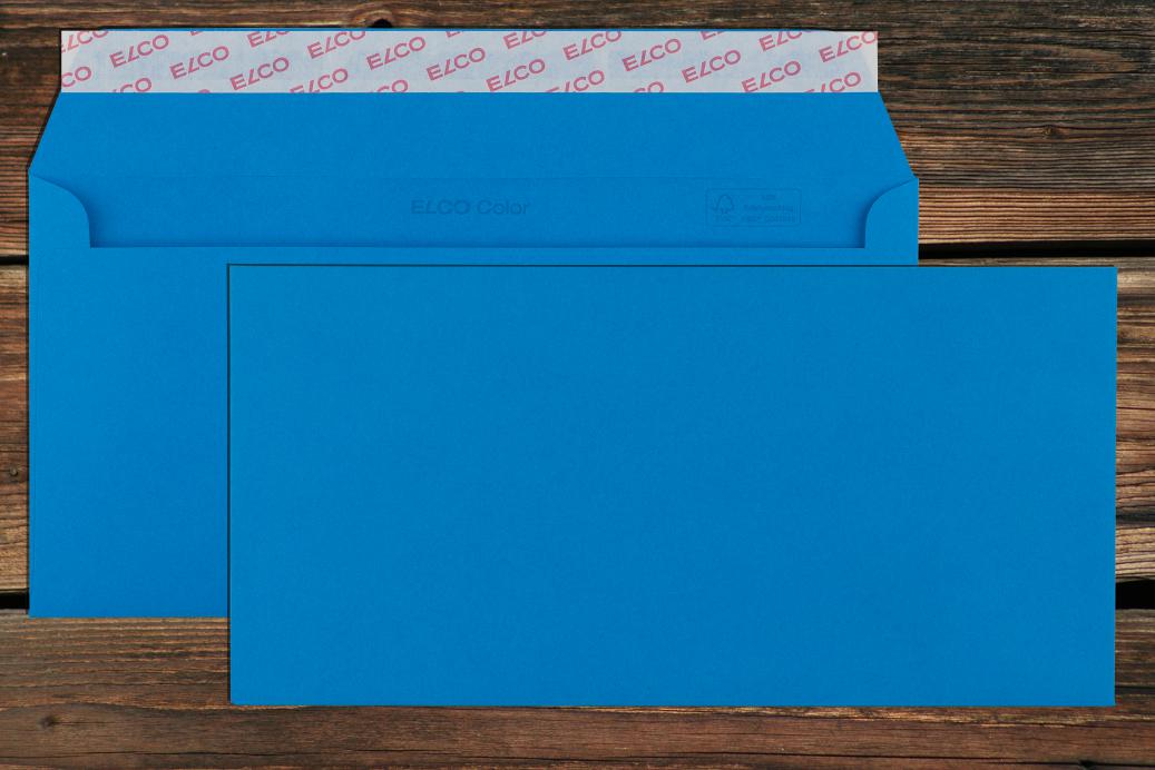 Briefhüllen C6/5 114x229 mm Haftklebend Königsblau 100 g/qm